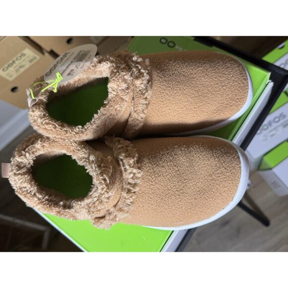 OOFOS OOcoozie Women’s Low Slip-On Shoes White/Chestnut W10 Comfort Recovery - Picture 6 of 8